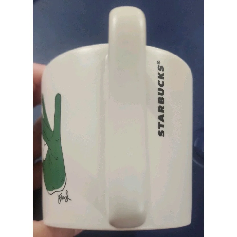 Starbucks 2019 ASL Sign‎ Language 12oz Cup Coffee Brings Us Together white green